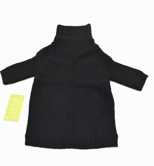 Fitwarm Turtleneck Knitted Dog Sweaters Outfits Coats Cat Size Large Black NEW